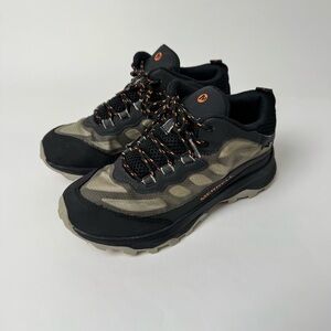 Merrell Boots kids Sz 4 Moab Speed Mid Black Sneaker Boots